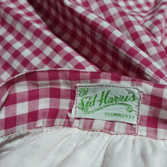 1950's GINGHAM MIDI SKIRT 50's sid harris S - Picture 9 of 9